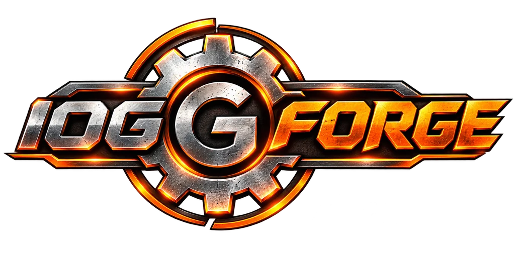 Official orange and chrome IOG Forge emblem